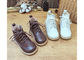 2023 Otoño Martin Niños Zipper Zapatos de cuero PU Calzado de tobillo Alturas de botas Unisex